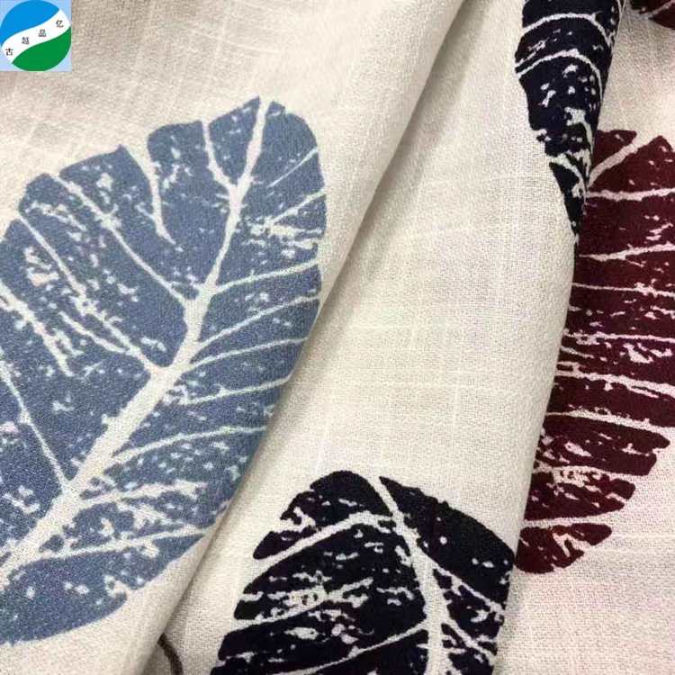 China textiles stock fabrics cotton linen printed excellent design for shirt fabric