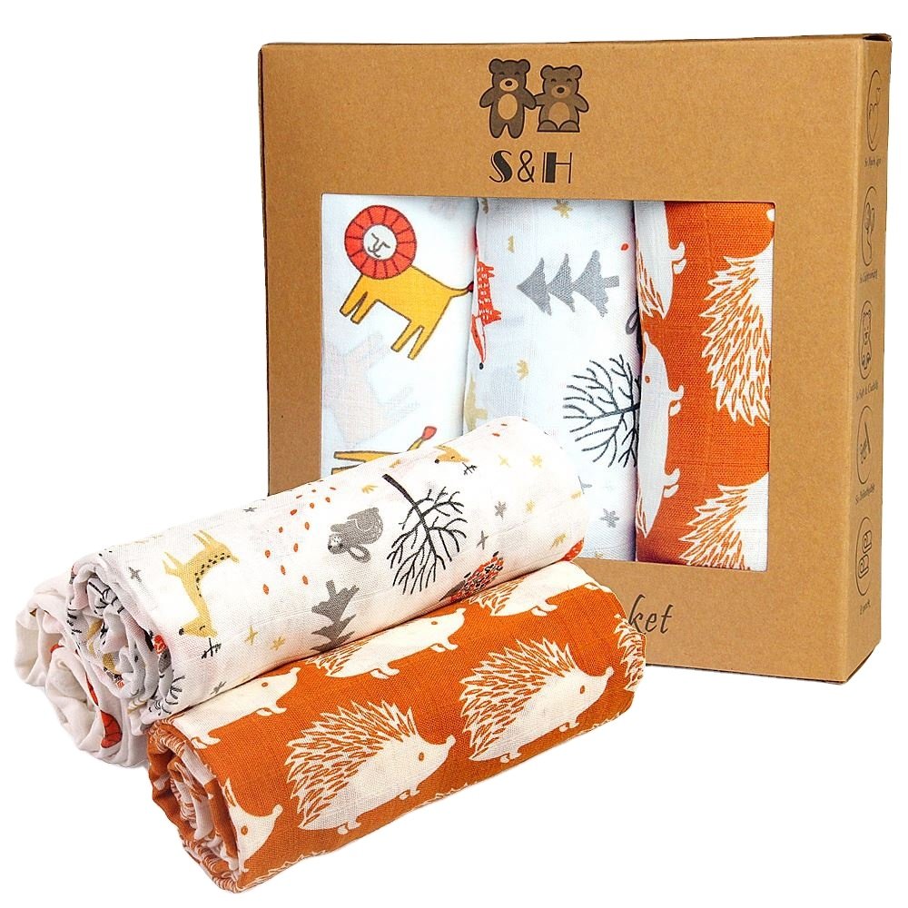 Bamboo Swaddle Blanket Muslin Professional Manufacturer Factory Manufacturer Baby Portable Woven 100% Cotton Fabric 40 Eco Dot 3
