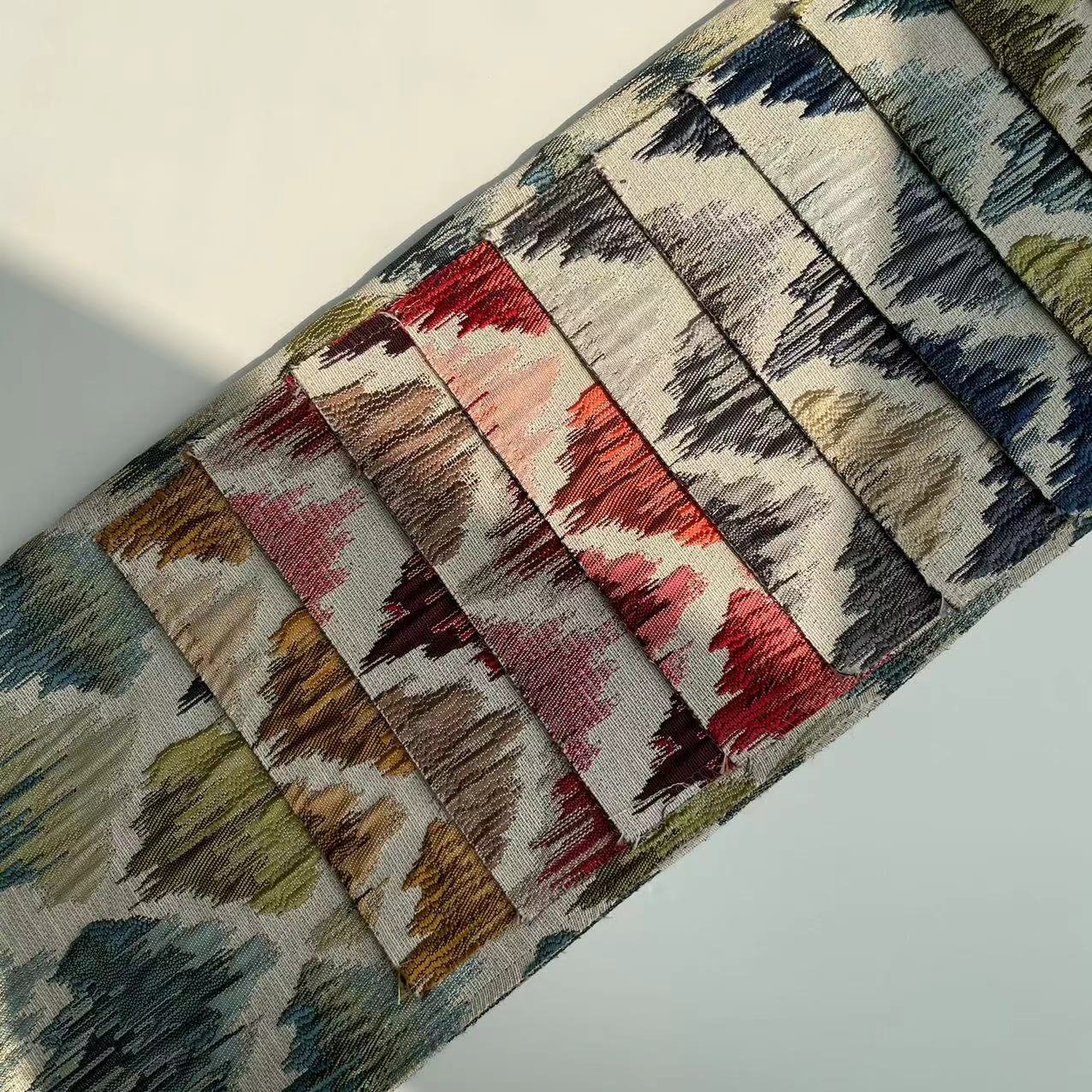 customization modern jacquard 100% blackout woven yarn dyed curtain fabric 280cm for living room