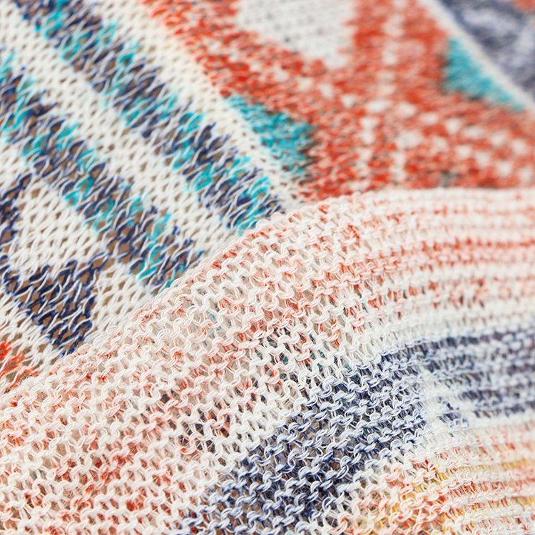 New design fashion fabric and textile polyester rayon spandex knitted sweater customise fabric print for clothing
