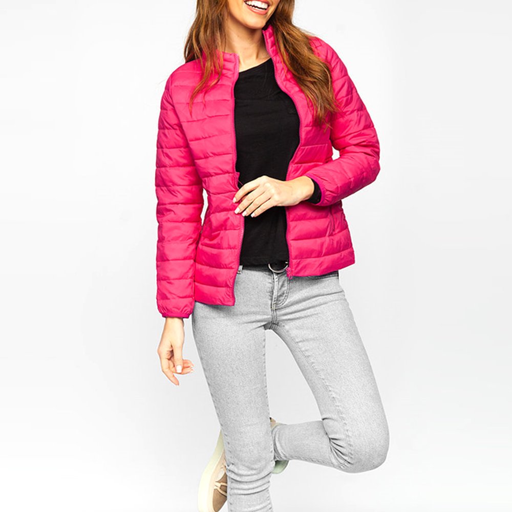 Popular Fashion Padded Jacket For Women High Quality Navy Blue Cotton-Padded Golf Jacket