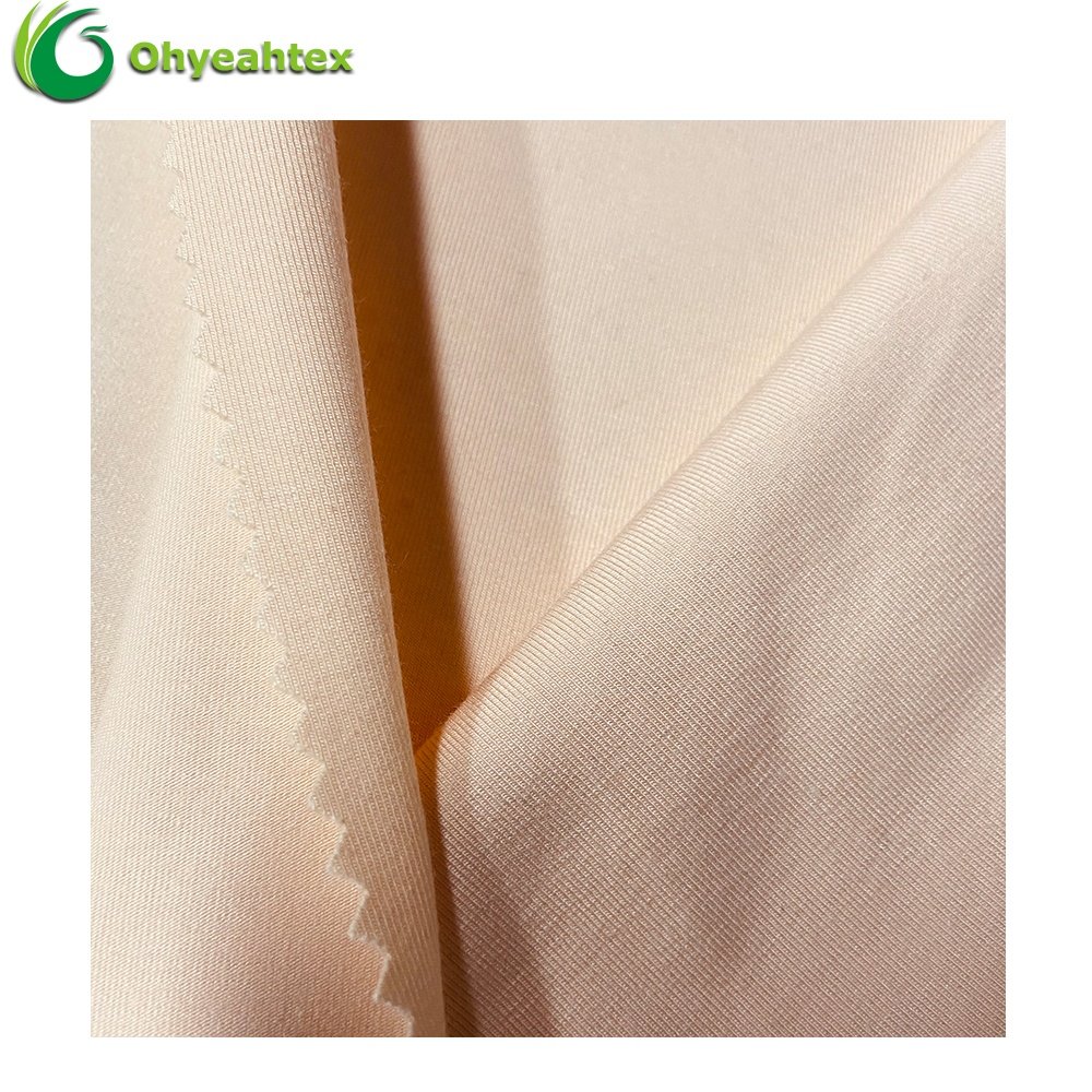 Sustainable 340gsm Cotton Bamboo Organic Fabric For Sports Wear
