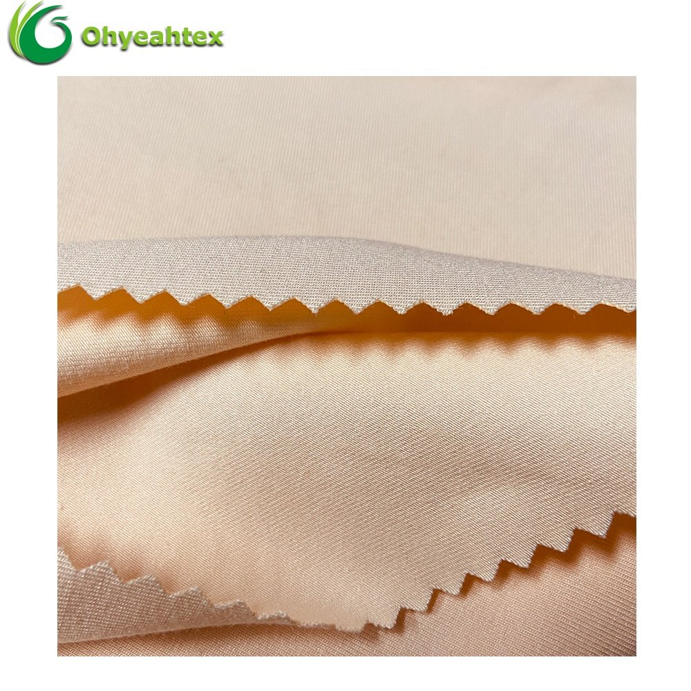 Sustainable 340gsm Cotton Bamboo Organic Fabric For Sports Wear