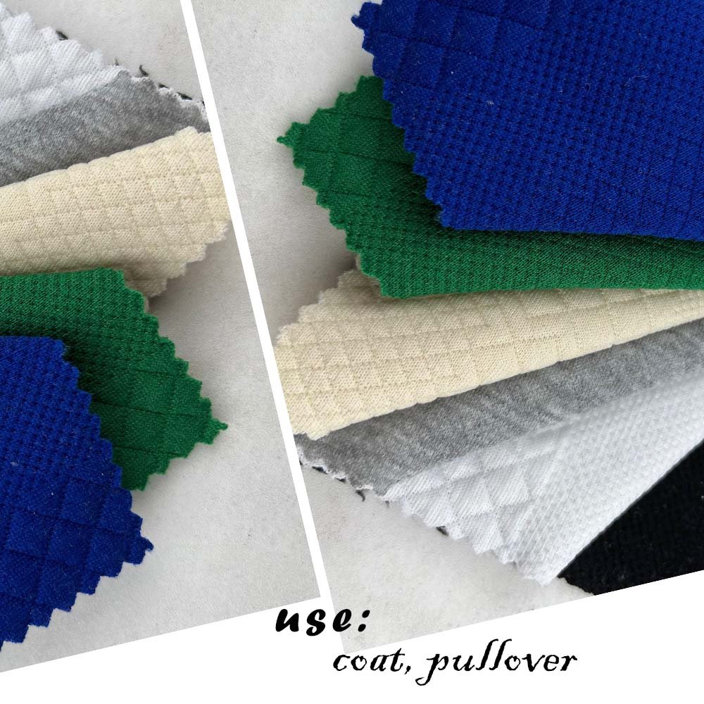 China Factory Supplier Premium 100% Polyester Poly Knit Jacquard Fabric For Outerwear And Pullovers 280gsm