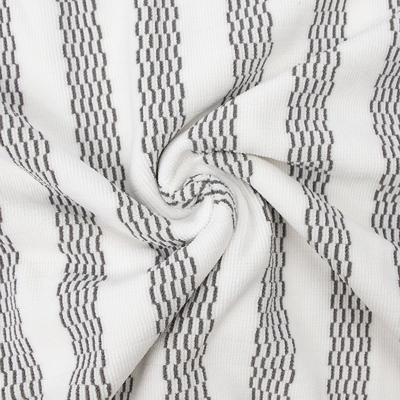Lumo Striped Bamboo Charcoal Polyester Nylon Pearl Microfiber Roll Microfiber Fabric In Rolls Microfiber Pearl Knitted Fabric