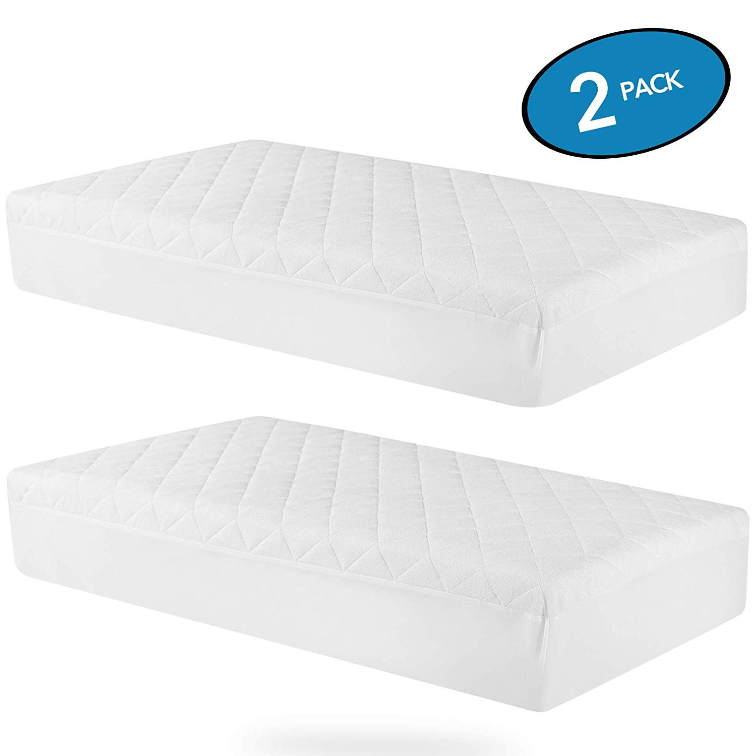 OEM Newborn Quilted Crib Topper Pad Mattress Protector Cover Waterproof Baby Fitted Bed Sheet