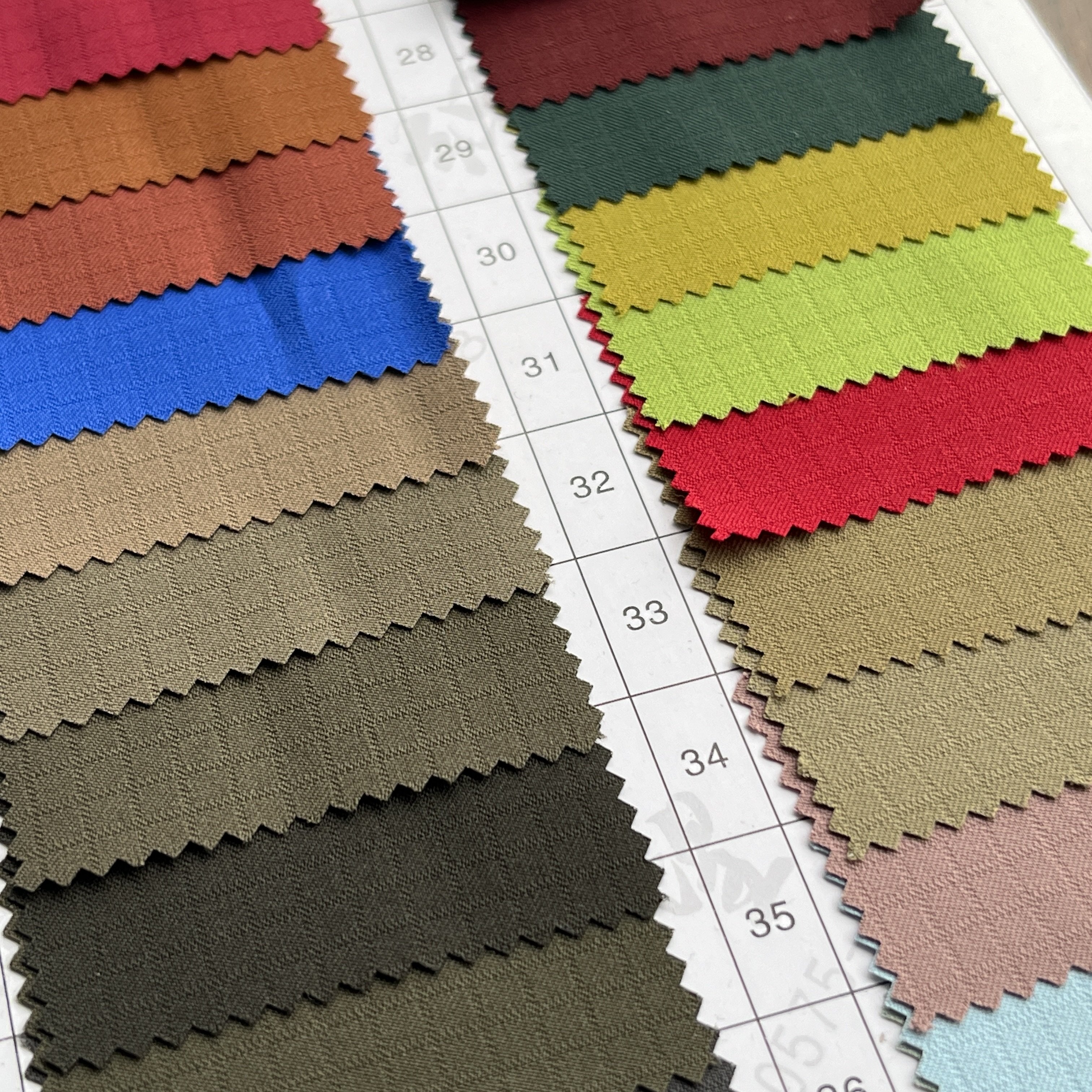 Multicolor Wrinkle Resistant Light Weight Woven 100 Polyester Ripstop Fabric For men's trousers