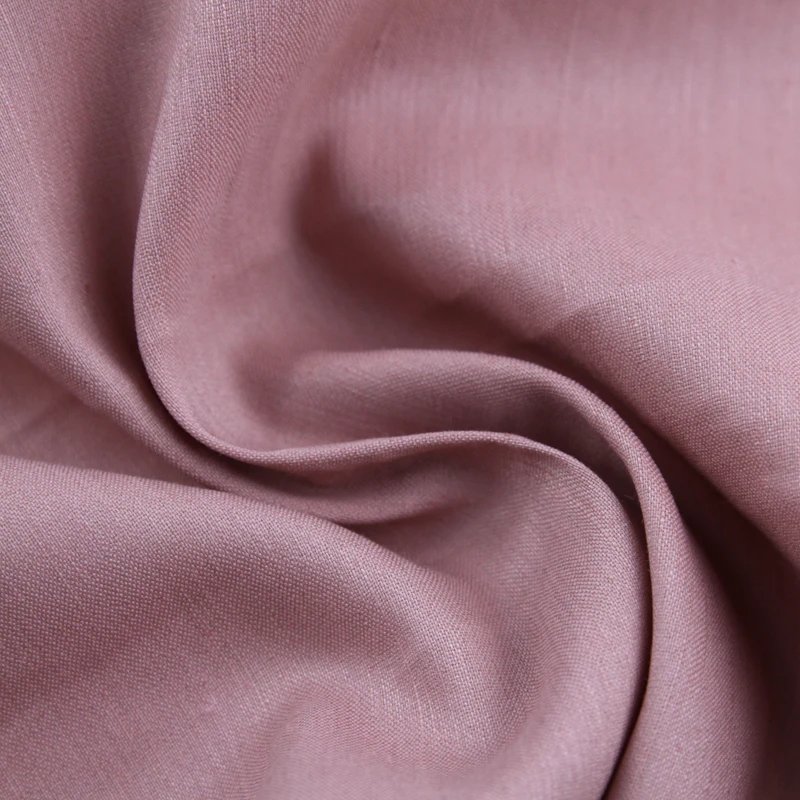 Hot Sell Delicacy Fashionable Linen Viscose Spandex Solid Fabric for Dress or Coat
