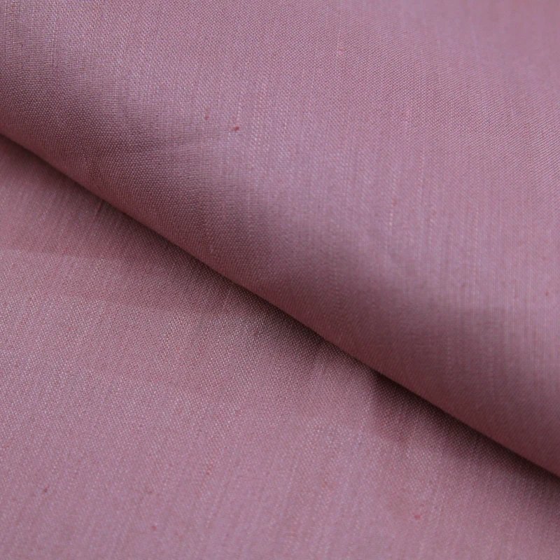 Hot Sell Delicacy Fashionable Linen Viscose Spandex Solid Fabric for Dress or Coat