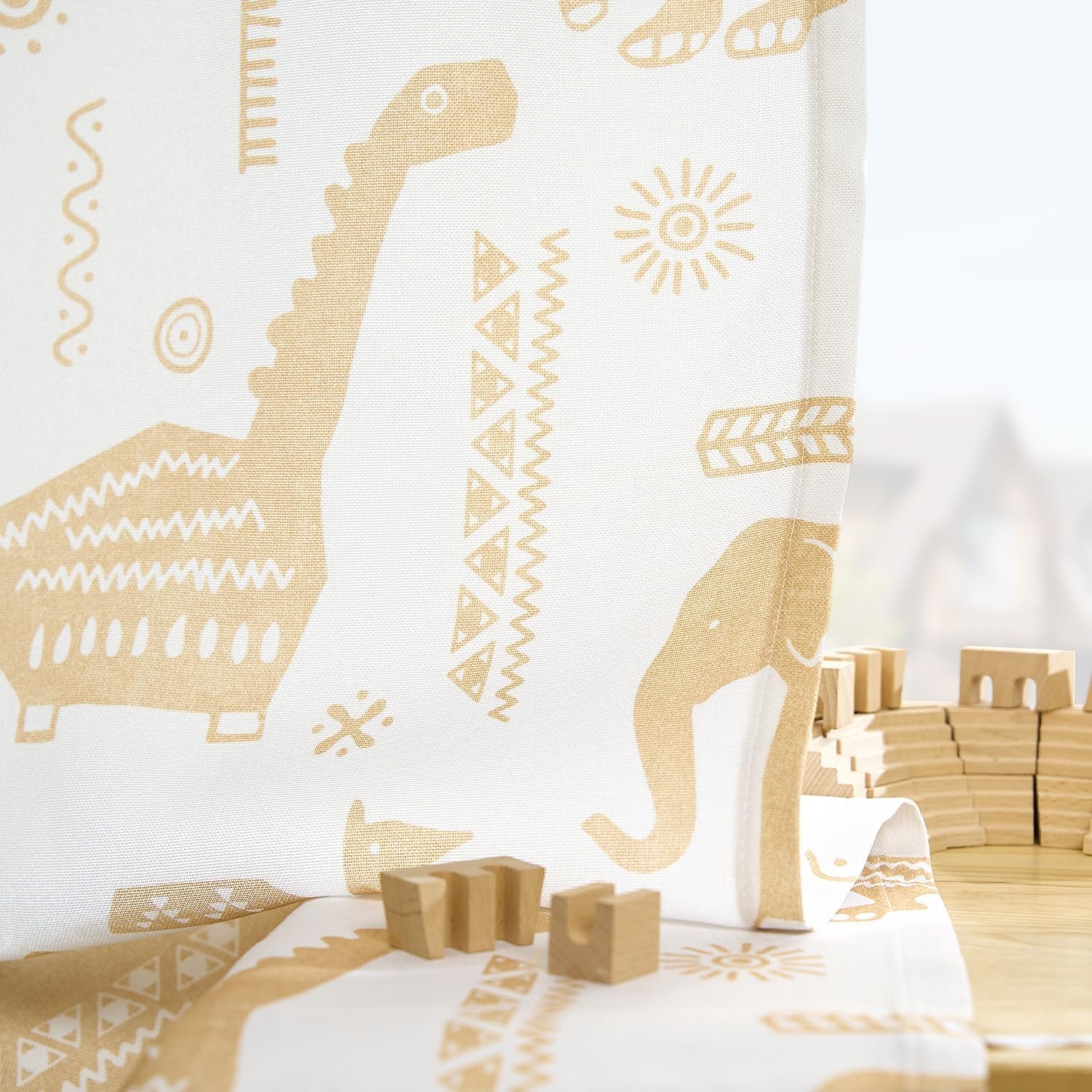 Cute print design curtain fabric for kids room window curtain blackout curtain fabric roll textiles wholesale