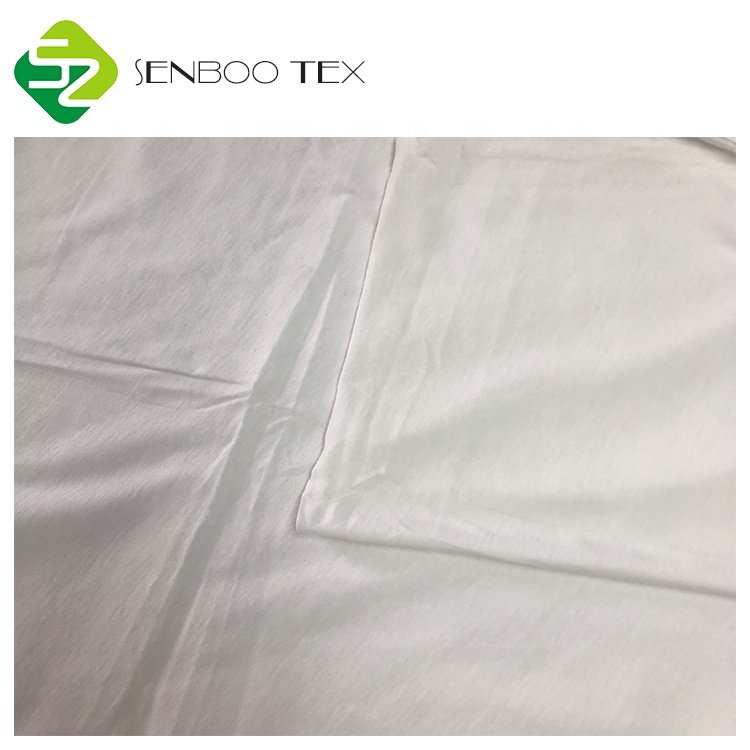 Jersey White 55% Hemp Natural Knit Organic Fabric 100% Organic Cotton 45% Organic Cotton Fabric for T-shirt 4~5 Level Supersoft