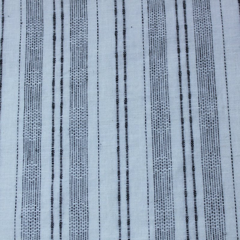 Skin friendly linen cotton for summer dress skirt YARN DYED STRIPE FABRIC cotton knit fabric