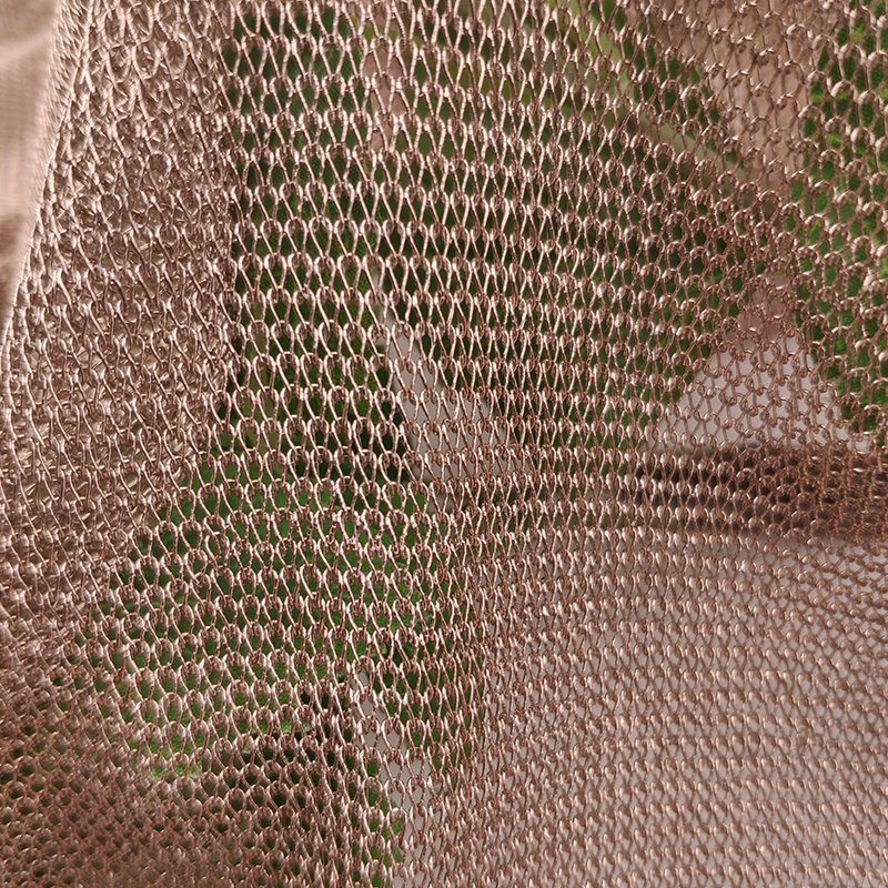 High elasticity knitted soft lurex net glitter fabric metallic 4 way stretch fabric for clothing textile