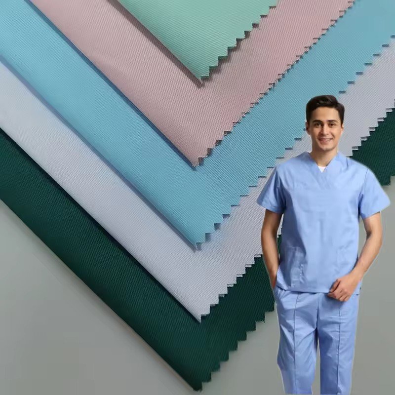 T/C 65/35 32*32 Yarn Count Fine Twill Polyester Cotton Medical Nurse Uniform Fabric Woven Technics Car Accessories Home Textiles