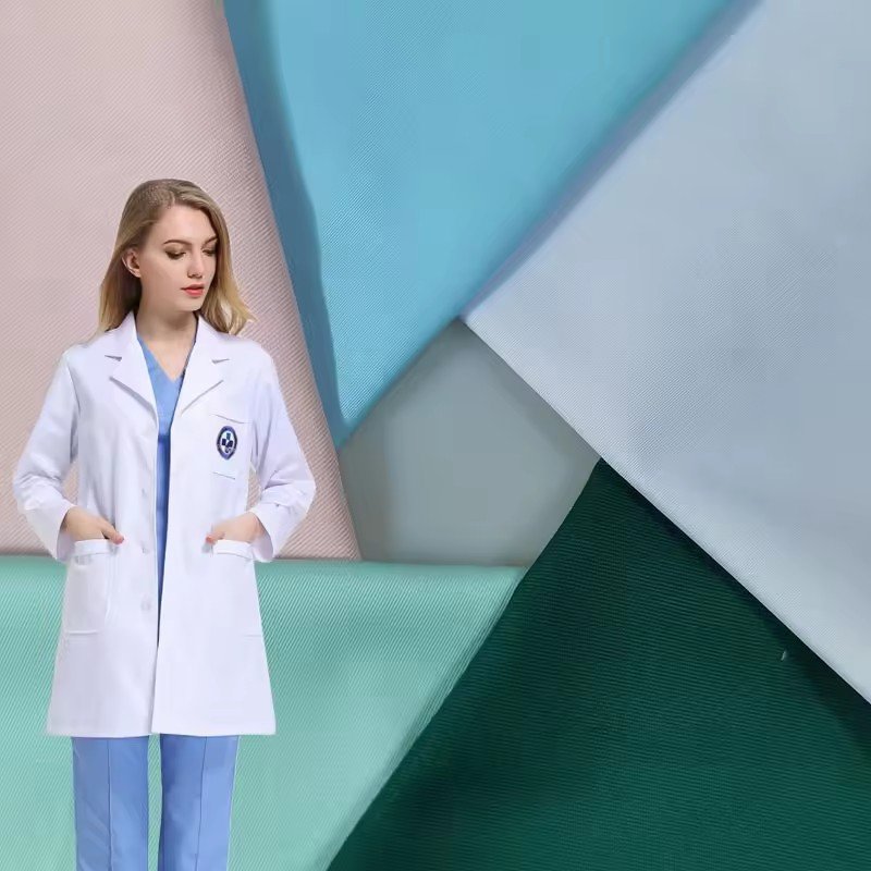 T/C 65/35 32*32 Yarn Count Fine Twill Polyester Cotton Medical Nurse Uniform Fabric Woven Technics Car Accessories Home Textiles