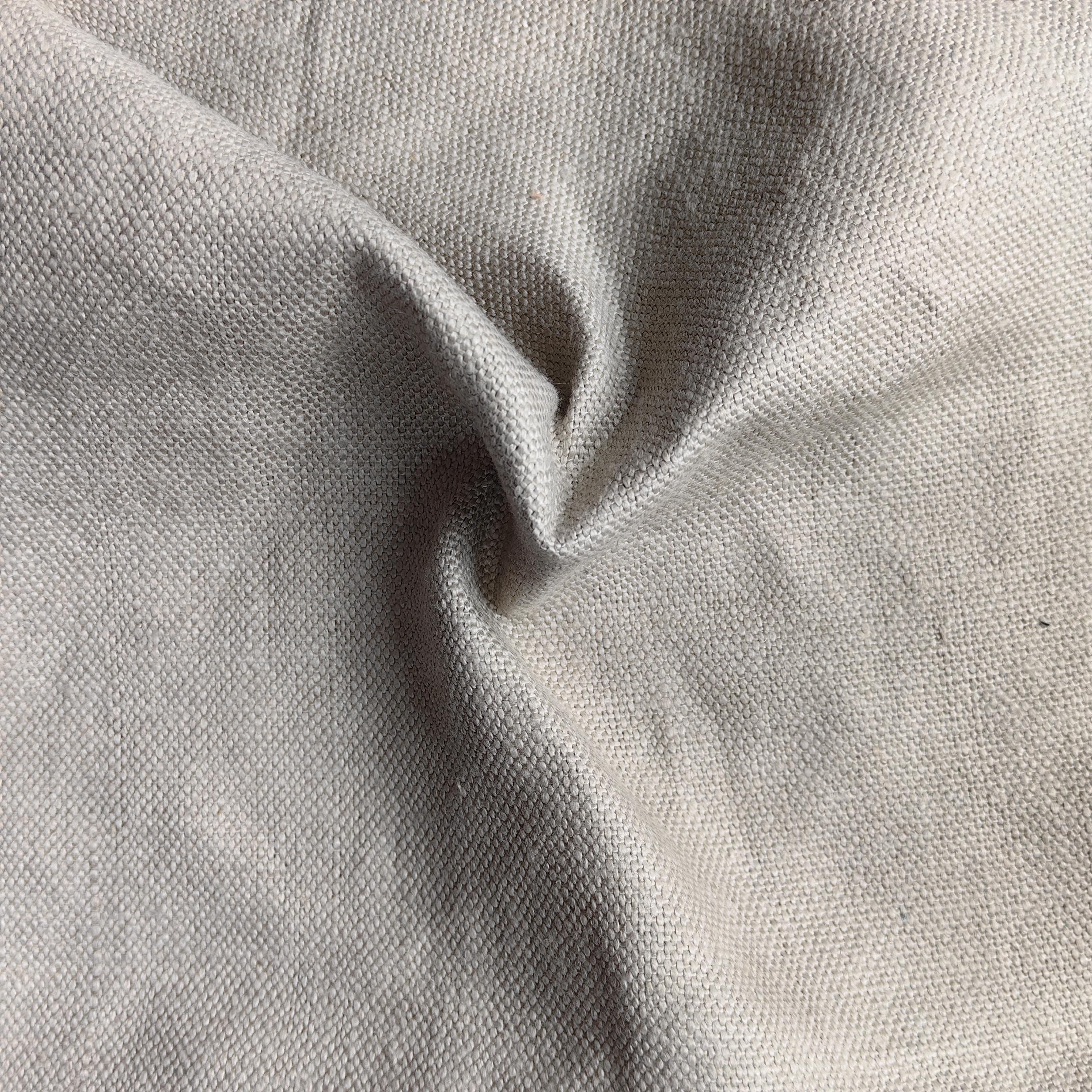 New Year Heavyweight Linen Fabric 100% Linen Plain Dyed Popular Selling for Shirts and Dresses Support Custom Colors