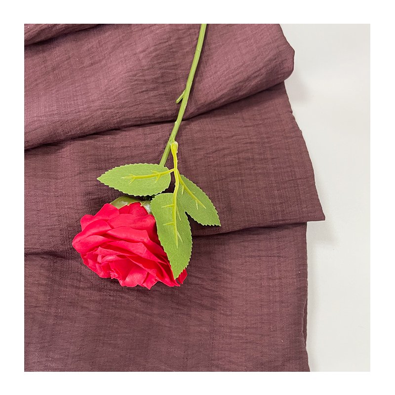 Poly Linen Fabric 12% Nylon 88% Rayon Visocse Dyed Crinkle Crepe Polyester Poly Linen Fabric 125-130gsm 140gsm Nr Solid Color
