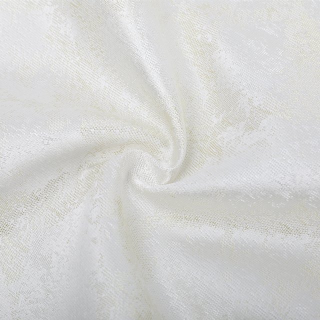 China wholesale Inherently fireproof polyester gold custom floral jacquard curtain fabric