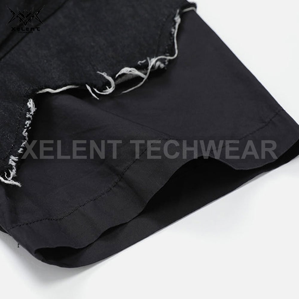 OEM Custom Techwear Style Tee for Men Featuring Futuristic Design, Functional Techwear Pockets and Crafted from High-Tech Fabric