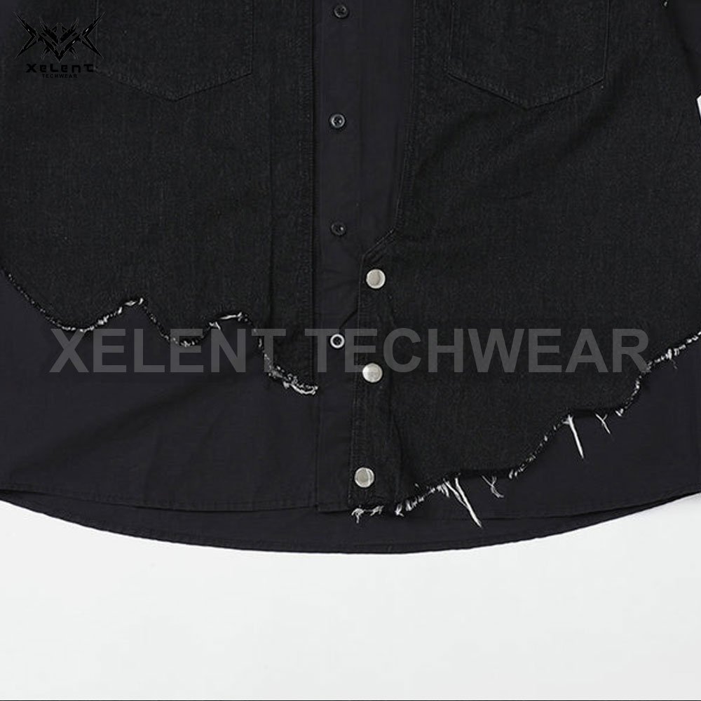OEM Custom Techwear Style Tee for Men Featuring Futuristic Design, Functional Techwear Pockets and Crafted from High-Tech Fabric