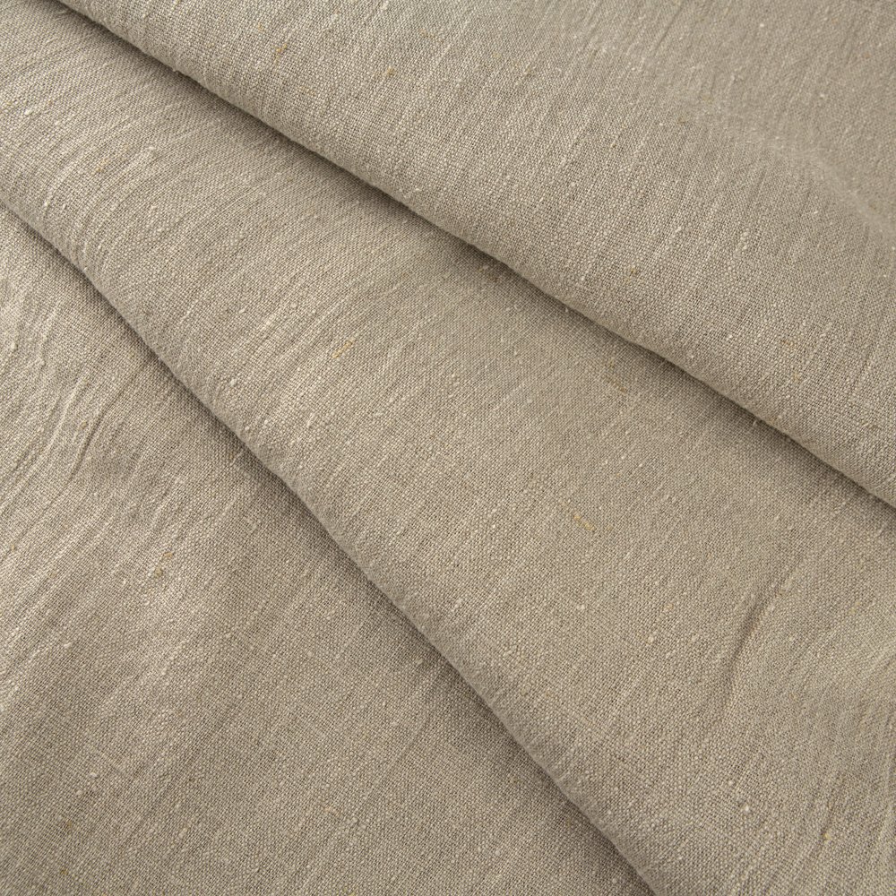 Wholesale 305 GSM 100% Linen Woven Fabric Roll Natural Washed Breathable Printed/Dyed Fabric for Shirts & Dresses Home Use