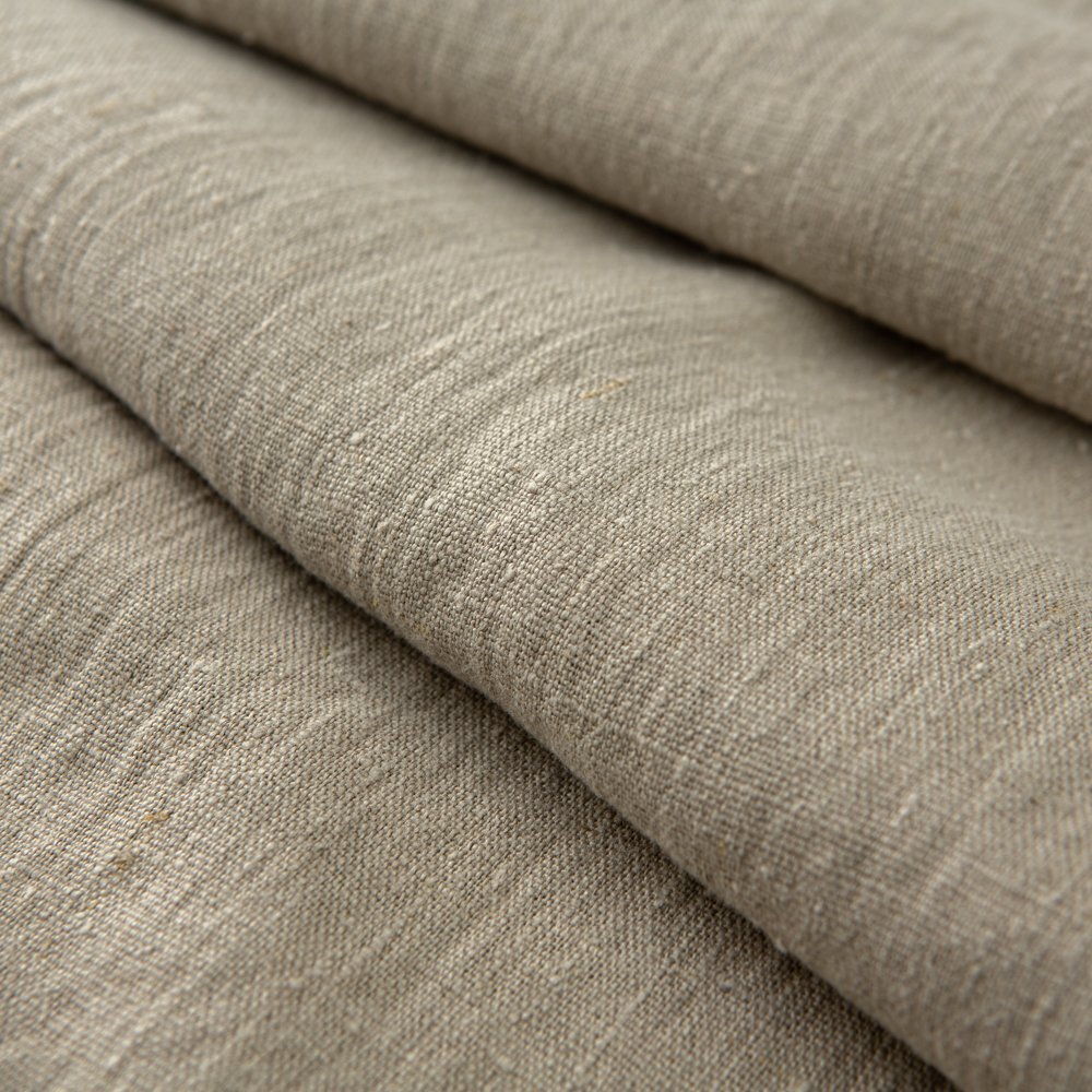 Wholesale 305 GSM 100% Linen Woven Fabric Roll Natural Washed Breathable Printed/Dyed Fabric for Shirts & Dresses Home Use