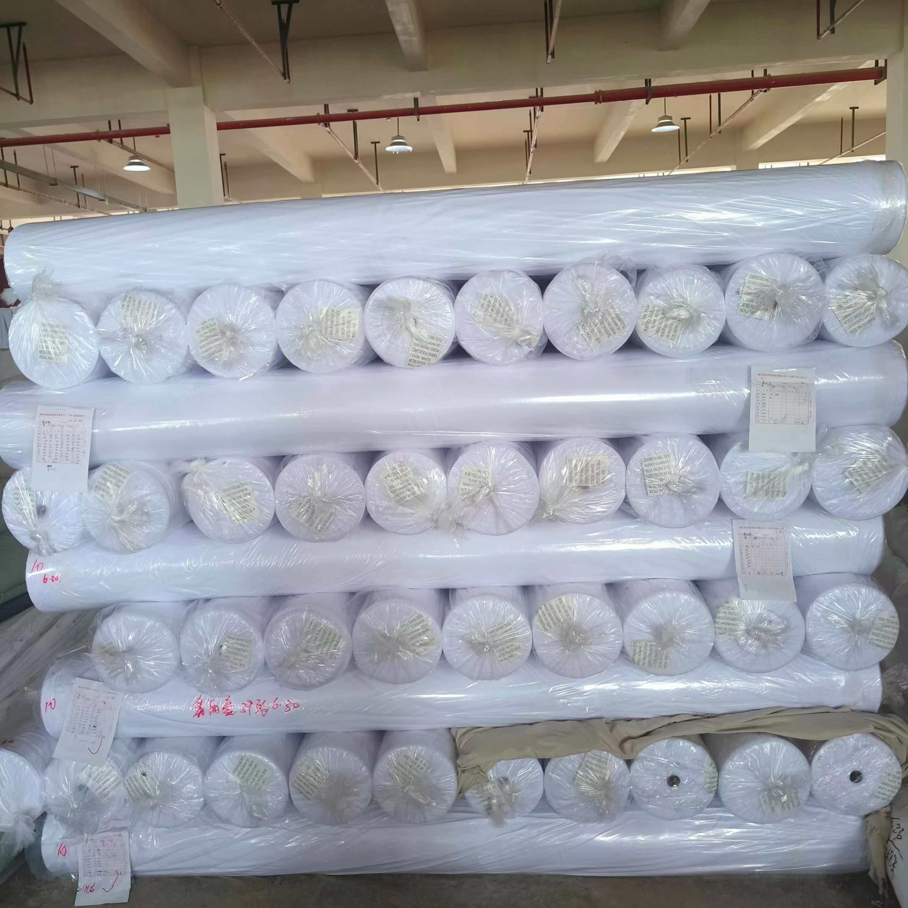 Best quality white fabric 100% polyester fabric