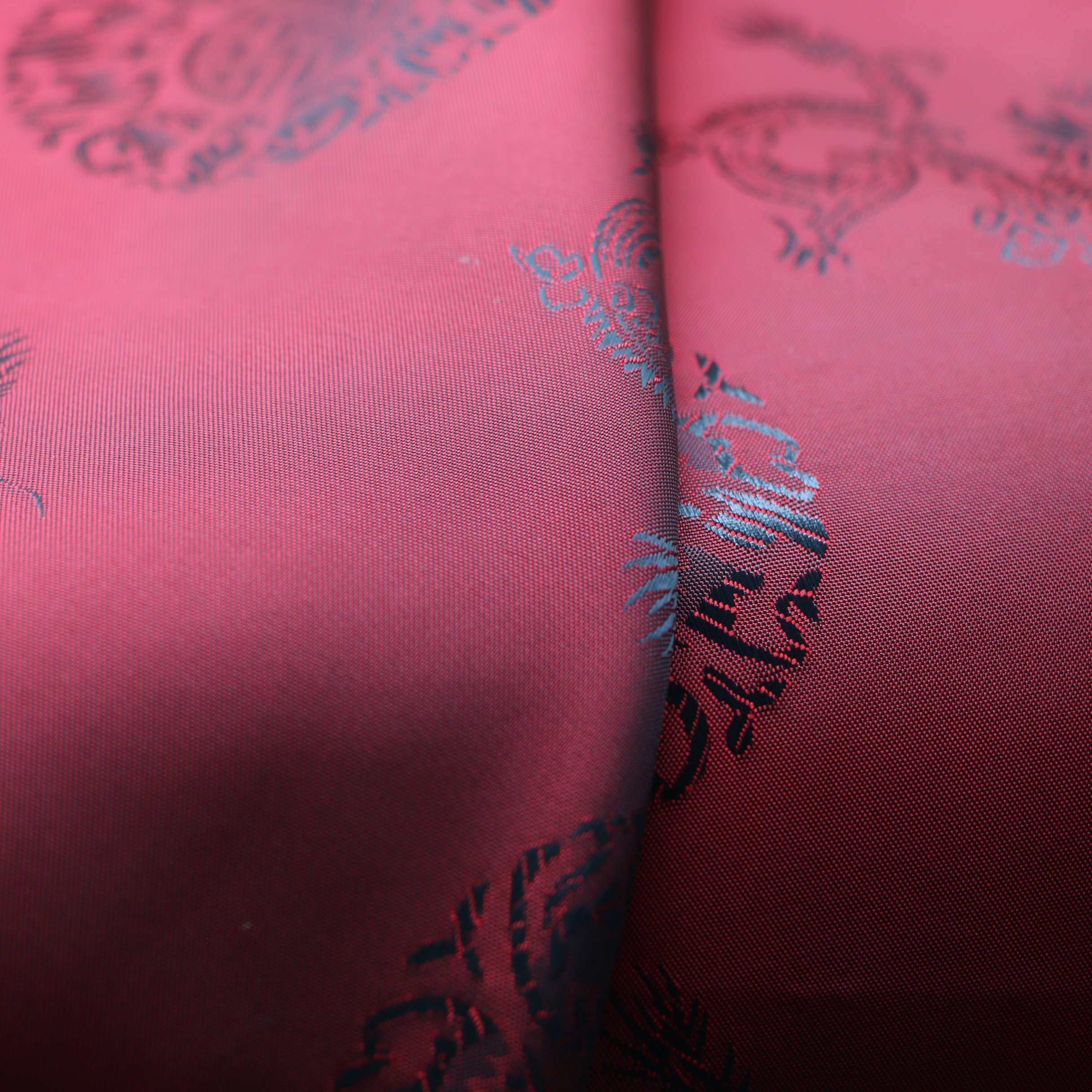 New Fashion 230T two tones jacquard anti-static polyester twill lining Taffeta Fabric in chinese style