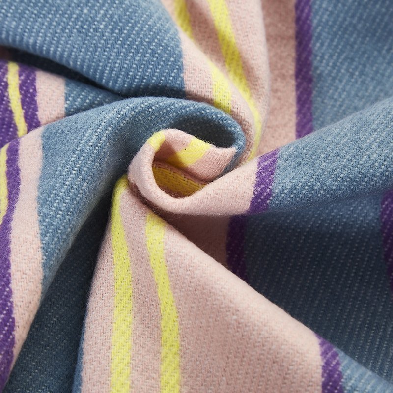 Super hot selling polyester recycled cotton fabric yarn dyed fabric for customized coats