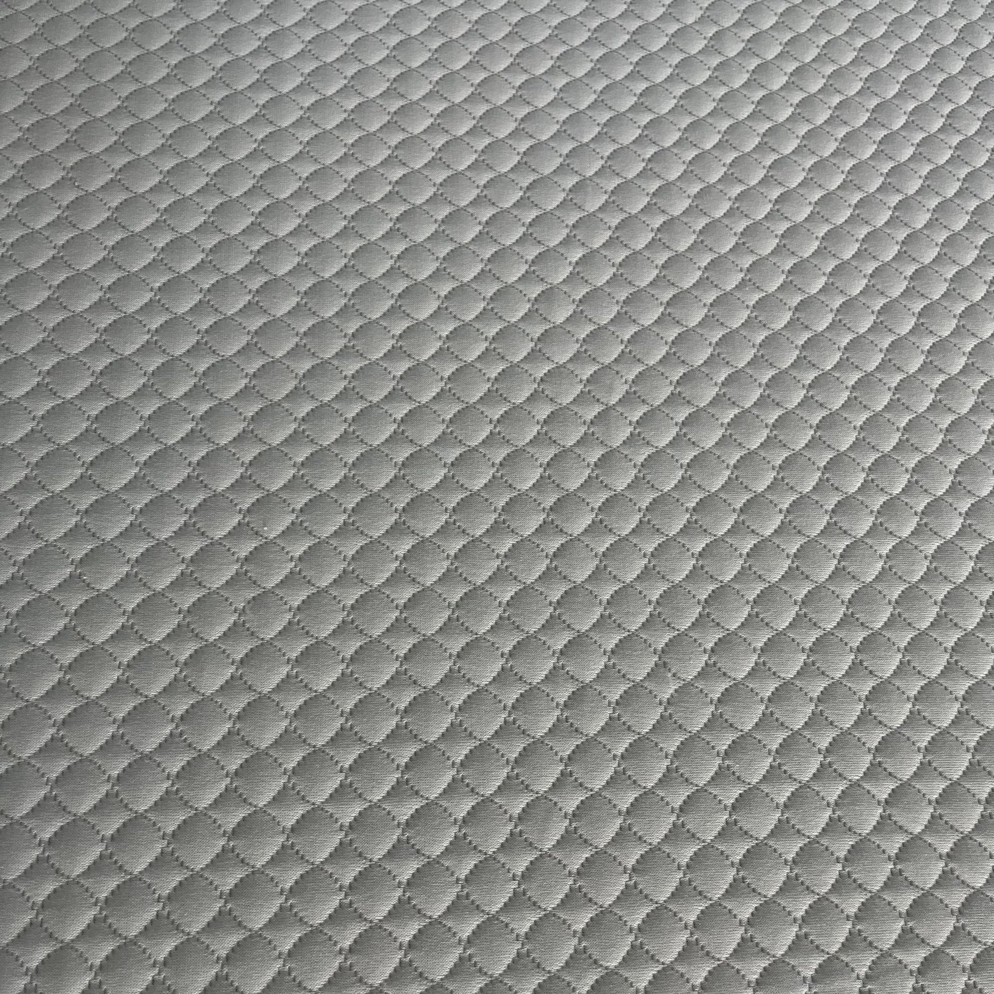 Customized White Bamboo Fiber Jacquard Knitted Woven Fabric Plain Style Sheet Type Mattress Top Cover with Zipper