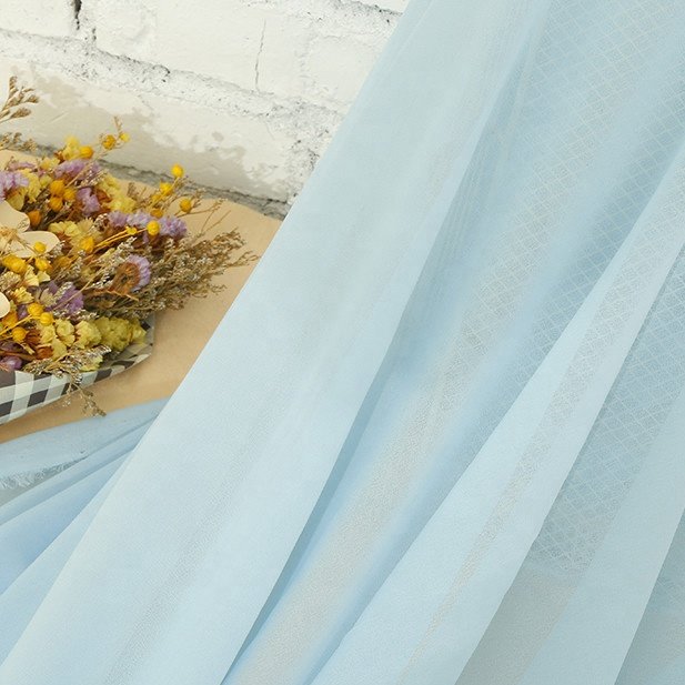Wholesale 100% Polyester Silk Chiffon Fabric Textile Stock Chiffon Fabrics for Abaya Scarf Clothing