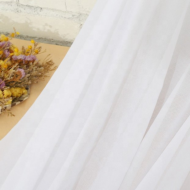 Wholesale 100% Polyester Silk Chiffon Fabric Textile Stock Chiffon Fabrics for Abaya Scarf Clothing