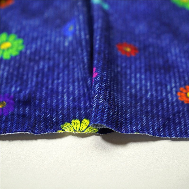 Super Soft NO MOQ Custom Digital printed cotton bamboo french terry fabric for Hoodies 280gsm