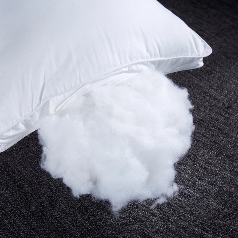 4-5 star hotel pillow and hospital used pillow luxury filling down-proof 100% cotton fabric sham pillow