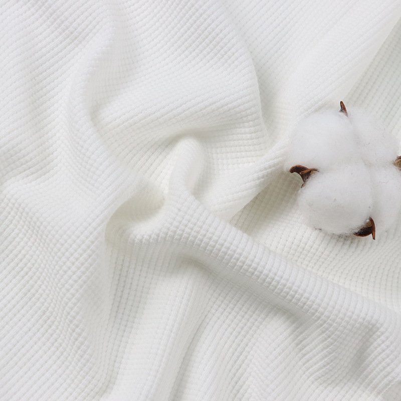 Accept Custom Modern Design Home Linens Clothing Versatility Cotton Waffle Fabric