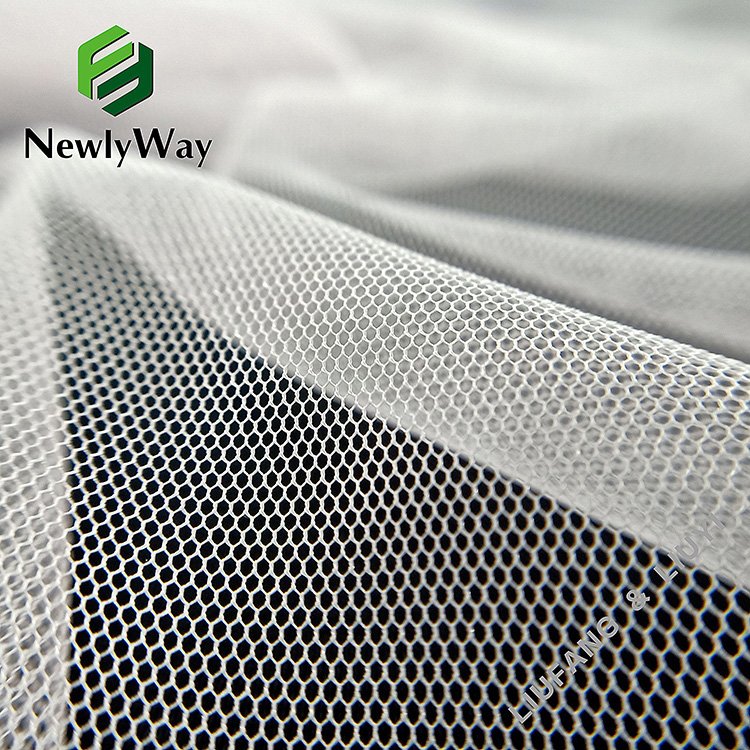 Polyester Knit Soft Hexagonal Tulle Mesh Net Small Hole Fabric For Mosquito Nets Or Wedding Dress
