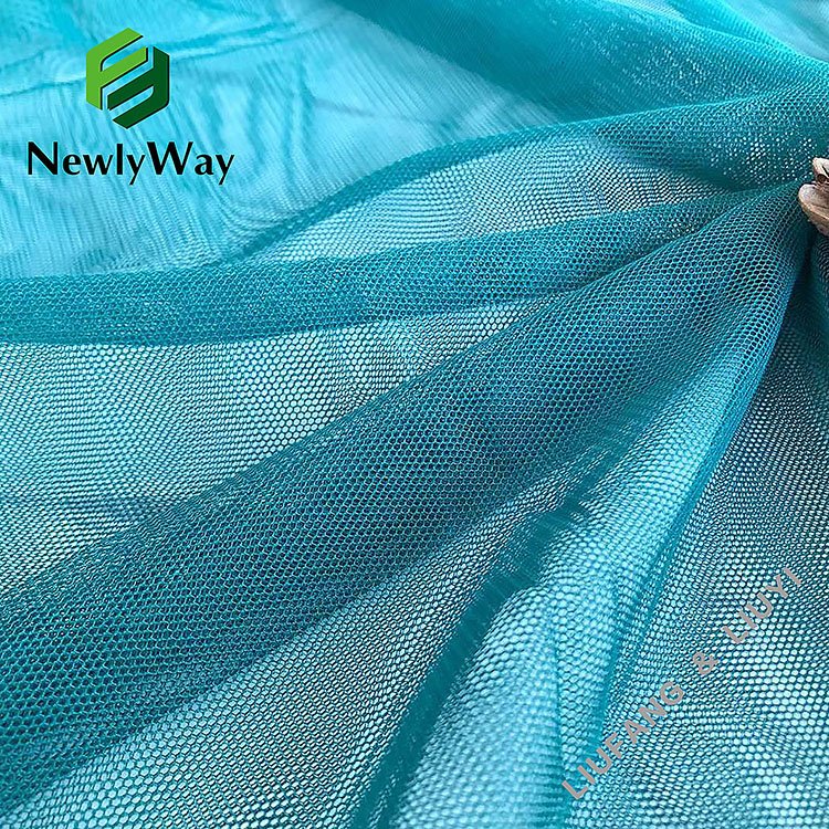Polyester Knit Soft Hexagonal Tulle Mesh Net Small Hole Fabric For Mosquito Nets Or Wedding Dress