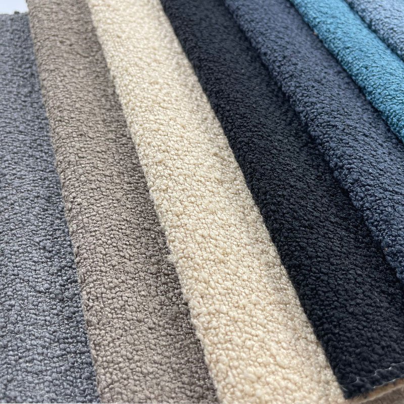 New Design Modern Furniture Sofa Fabric Textile Decorative Sofa Cover 100% Polyester Fabric Boucle Fabric For Couch Bed