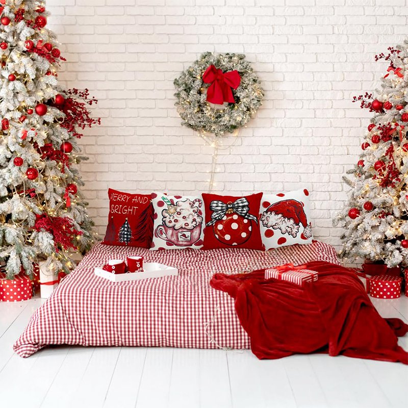 Hot Promotional High Quality Holiday Decoration Sublimation Cotton Silk Polyester Campaign Custom Throw Pillow Case Cover