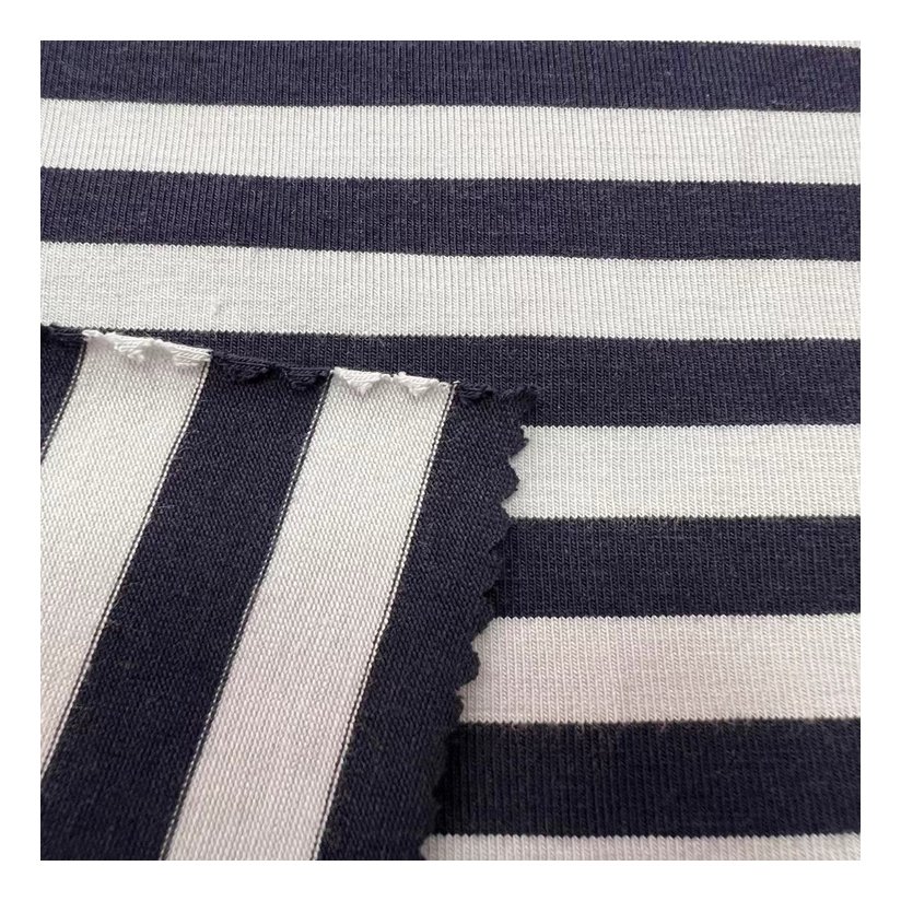Factory customized low price yarn dyed stripe bamboo cotton yarn dyed fabric for garments