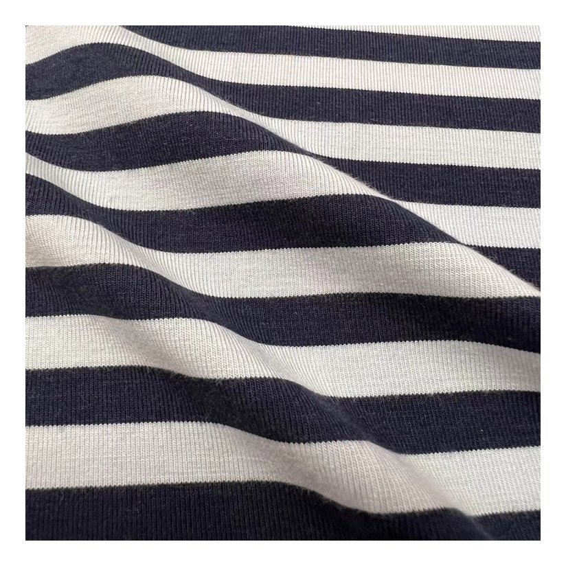 Factory customized low price yarn dyed stripe bamboo cotton yarn dyed fabric for garments