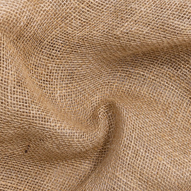 High Quality Natural Hessian Wholesale 100% Eco Jute Burlap Linen Fabric Fiber For Home Decoration Christmas Curtains