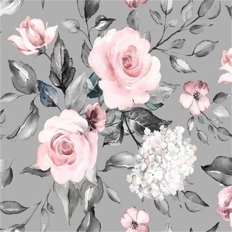 New Floral Designs Printed 220GSM 95% Bamboo 5% Spandex Knitted Fabric For Garment