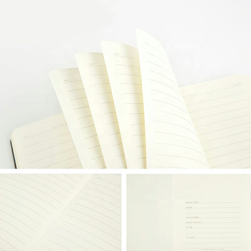 Fabric Linen Cover Notebook With Embroidery Weekly Planner