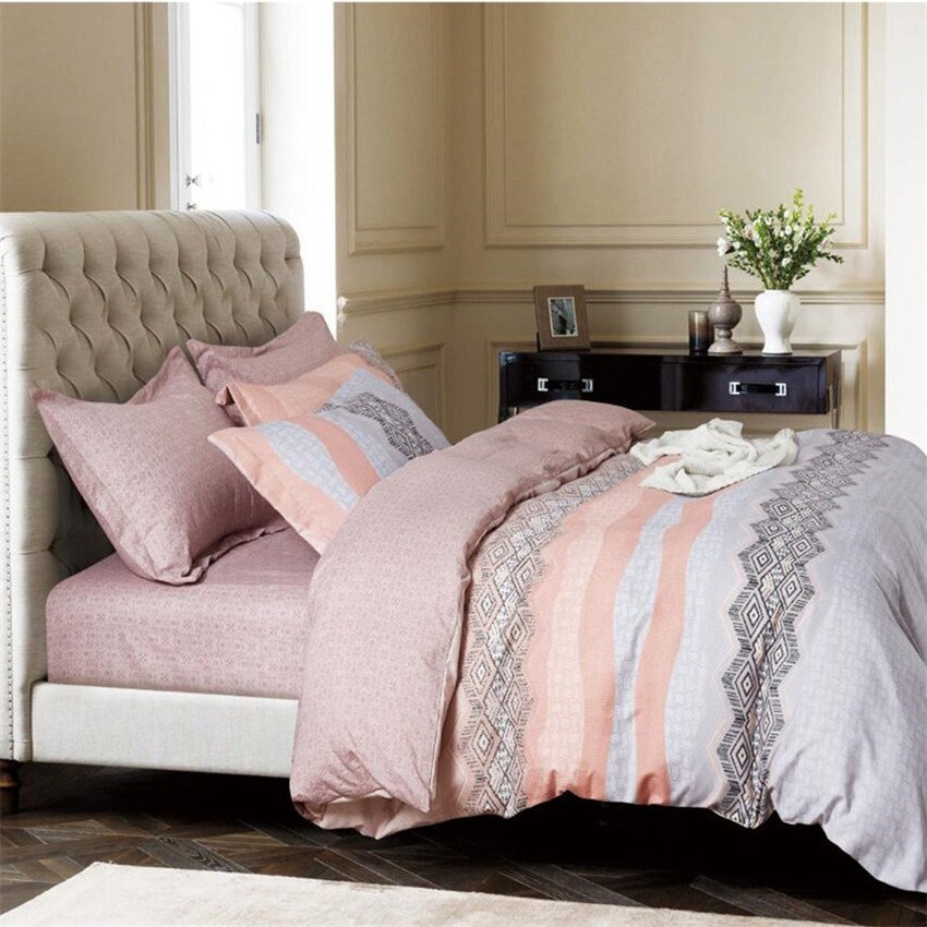 fashion 90gsm polyester disperse printed comforter cover Duvet Cover bed sheet set