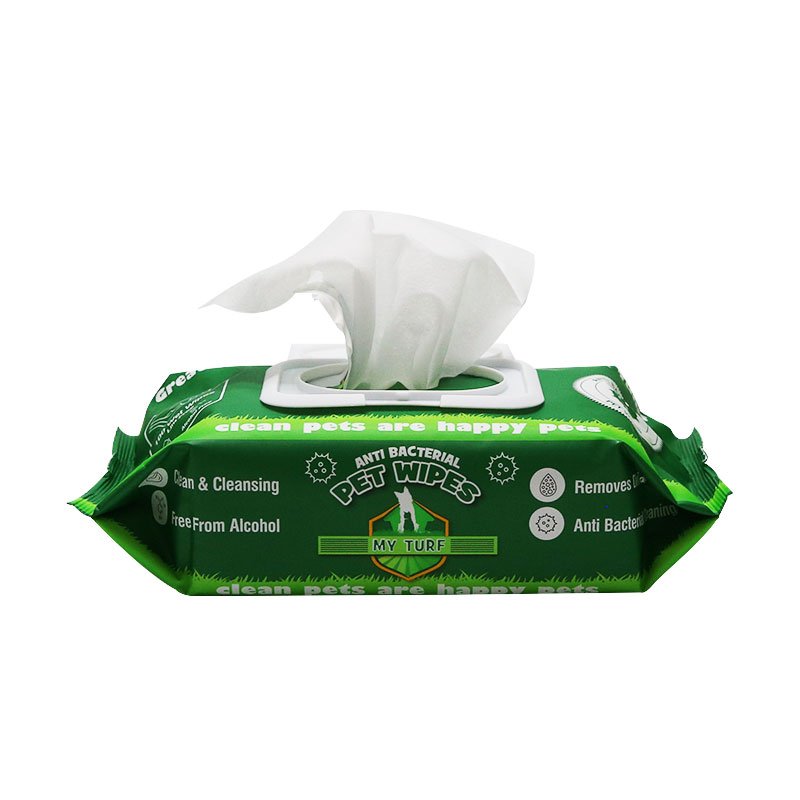 Wholesale nonwoven natural eye ear Anti-bacterial cleaning towel dry wipes pet super soft wipes for cat dog