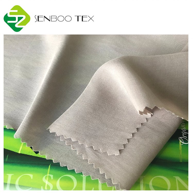 Green Fiber 60S 100% silky viscose bamboo fabric manufacturers 60x60,90x88 density voile fabric