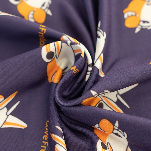 DBP fabric custom design double brushed poly fabric digital print polyester DTY jersey spandex fabric