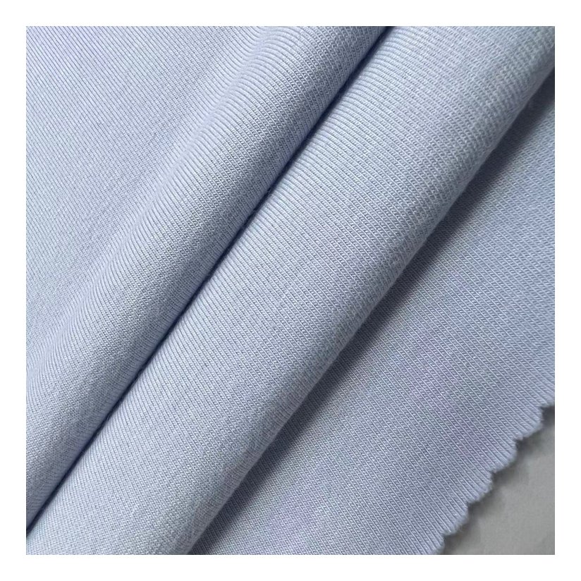Custom Fabric Bamboo 220Gsm 68% Bamboo 27%Cotton 5% Spandex Bamboo Fiber Fabric for Garment