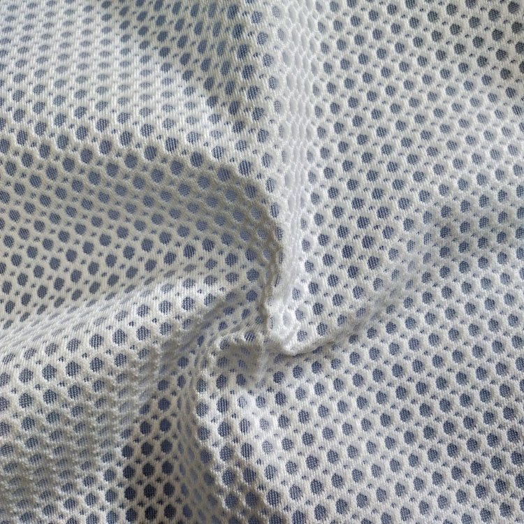 Material 3d Air Mesh Fabric for Running Shoes Thickness Breathable Polyester Plaid Jiangsu Tricot 100% Polyester Knitted 6D-08